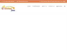 Tablet Screenshot of calidadtravel.com